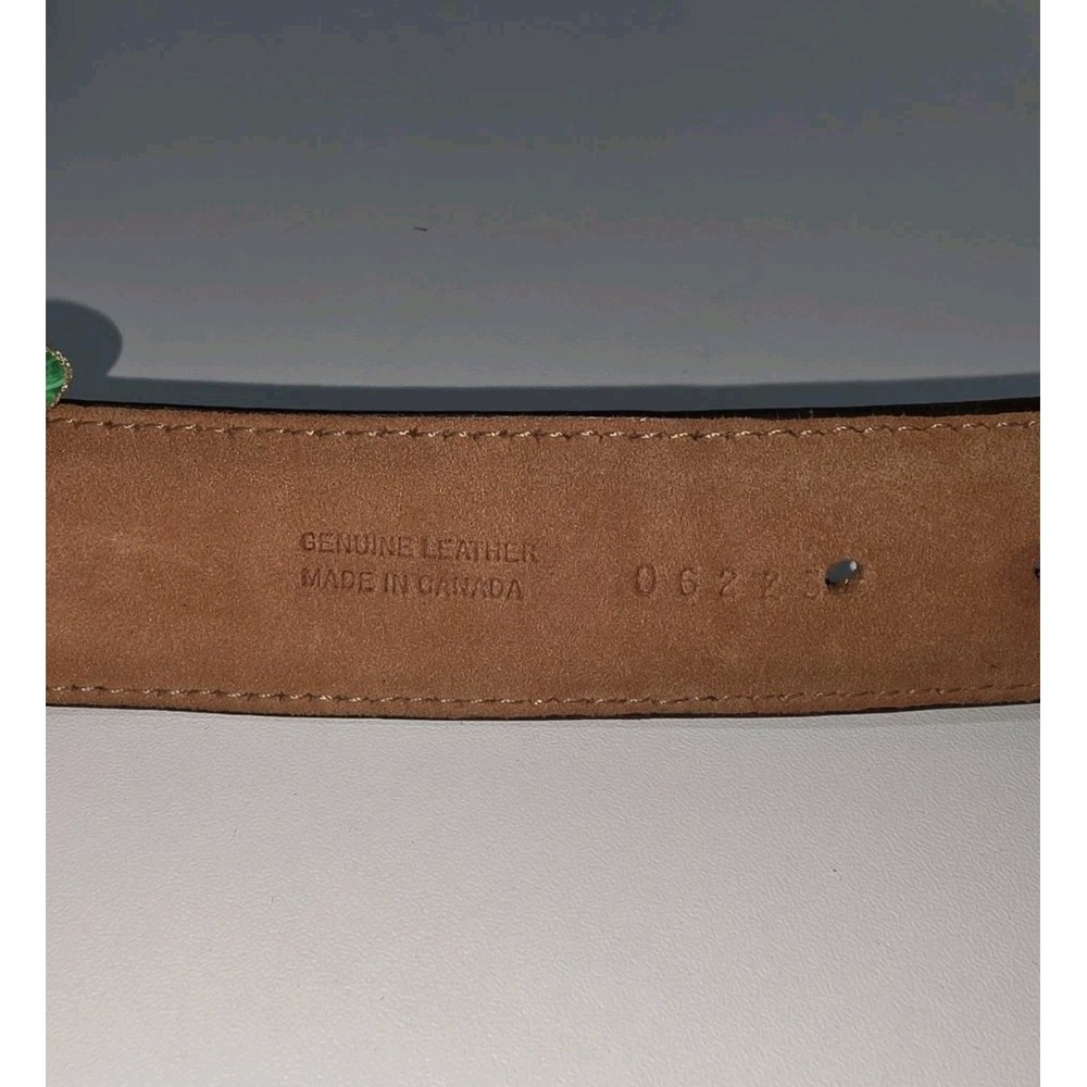 Fullum & Holt Style 06223 - Men's Brown Stitched Genuine Leather Belt-Sz 48/120 - Picture 5 of 10